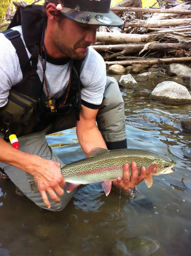 Fly fishing in Whistler BC Canada