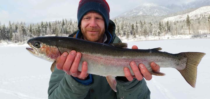 Ice fishing trips in Canada with Pemberton Fish Finder