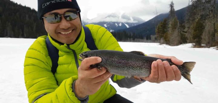 ice fishing in Canada