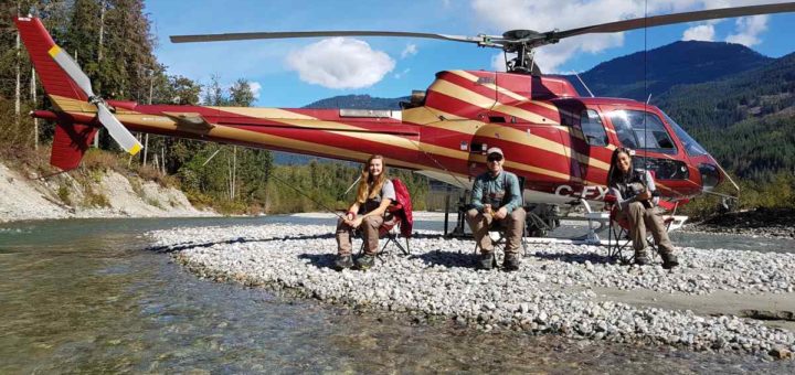 Helicopter fishing trips in British Columbia Canada