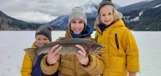 Family Ice Fishing trips in BC Canada